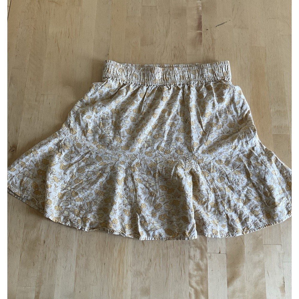 Madewell Women Yellow Casual Skirt XXS Summer Cottage Fairy Whimsical